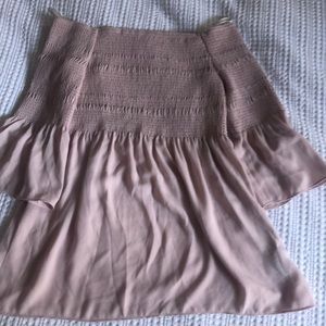 Pink off the shoulder shirt